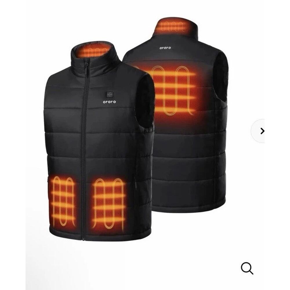 Ororo Men's Classic Heated Padded Vest With Battery & Charger Black Xl Nwt $200 — image 2 of 8